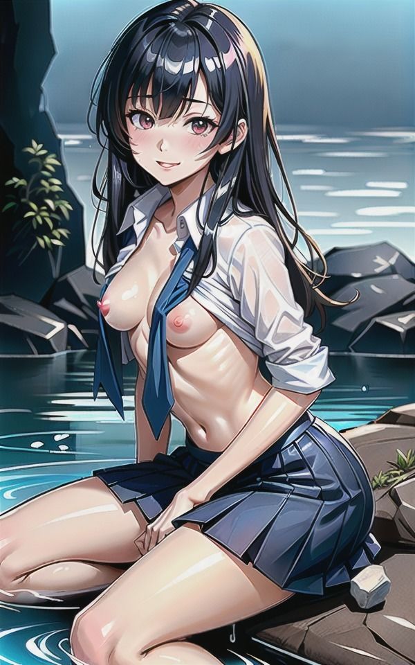 サンプル画像5:海辺で淫らなJKに誘惑されて〜エッチなこと教えてほしいの…(へんたいろり企画) [d_381756]