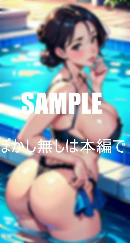 お尻フェチ必見プールでも我慢できずに若い男たちを誘惑する下着熟女たち淫乱過ぎる止められない性欲のサンプル画像 6