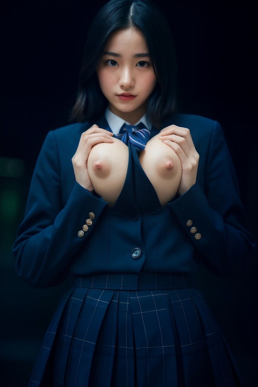 サンプル画像6:露出学園JK15(AI美女学生) [d_381832]