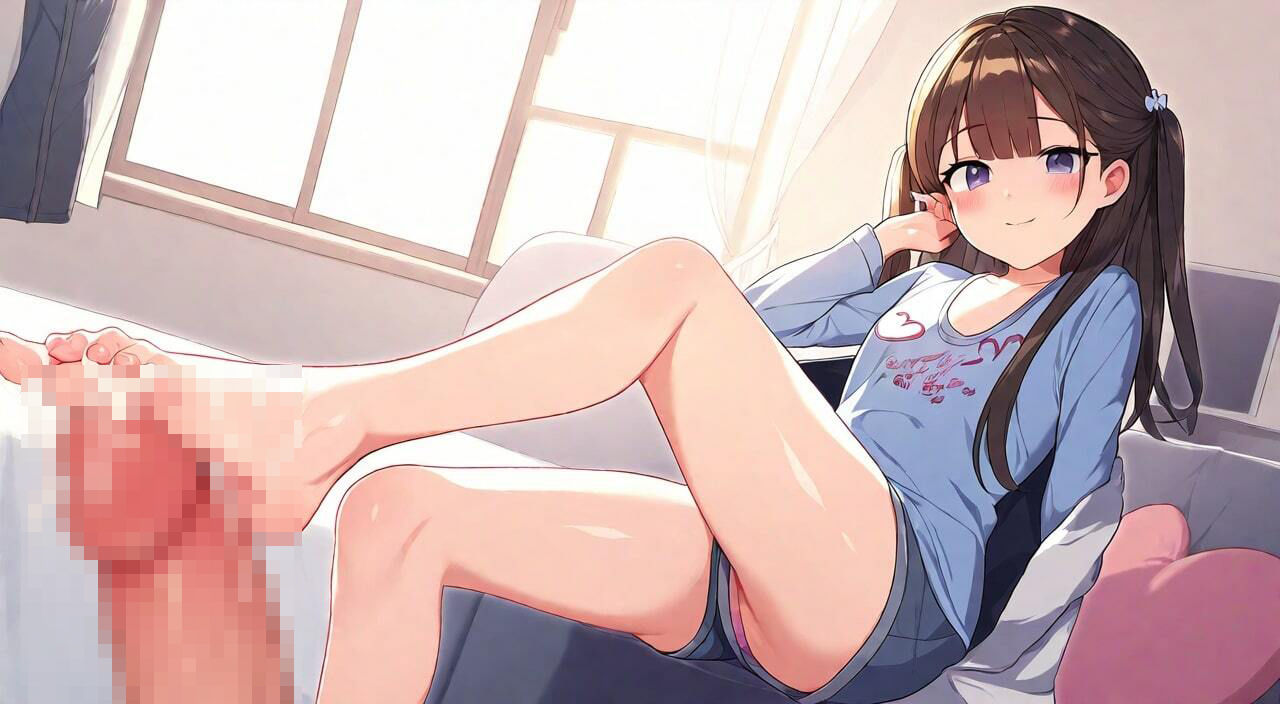 サンプル画像5:足コキフェティシズム〜妹の友達に性処理を手伝ってもらう〜(晴耕雨読) [d_381850]