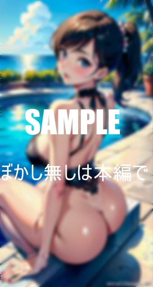 お尻フェチ必見プールでお尻を突き出しフリフリ若い男たちを誘惑する下着奥様たち淫乱過ぎる止まらない腰つきのサンプル画像 6