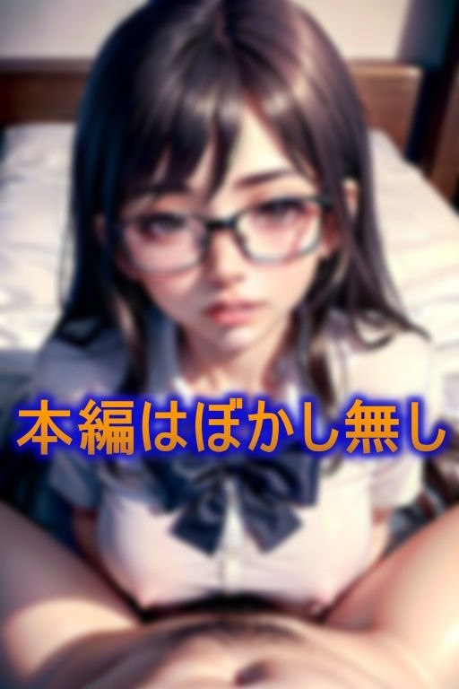 サンプル画像1:地味メガネJKと思ったら…実はむっつり痴女で極上の小悪魔の誘惑(AIジョー) [d_381883]