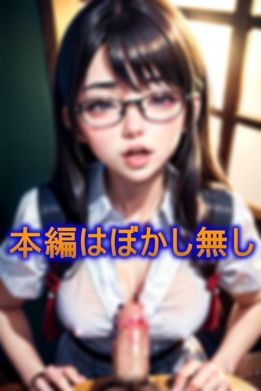 サンプル画像2:地味メガネJKと思ったら…実はむっつり痴女で極上の小悪魔の誘惑(AIジョー) [d_381883]