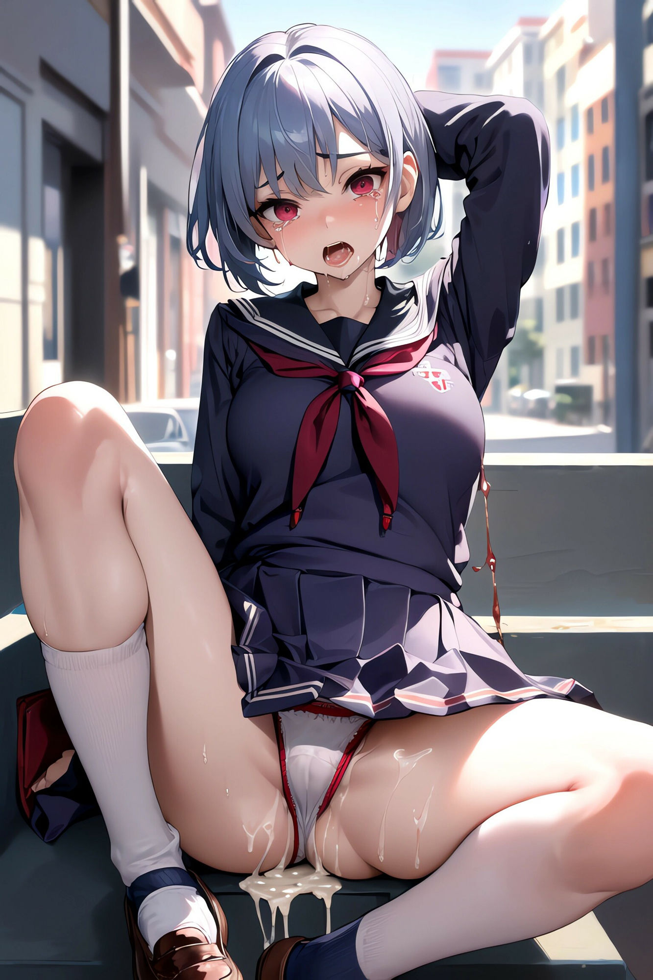 サンプル画像3:【巨乳】女子校生パンティー〜強●高圧中出し射撃〜(AIアクアパッツァ) [d_381906]