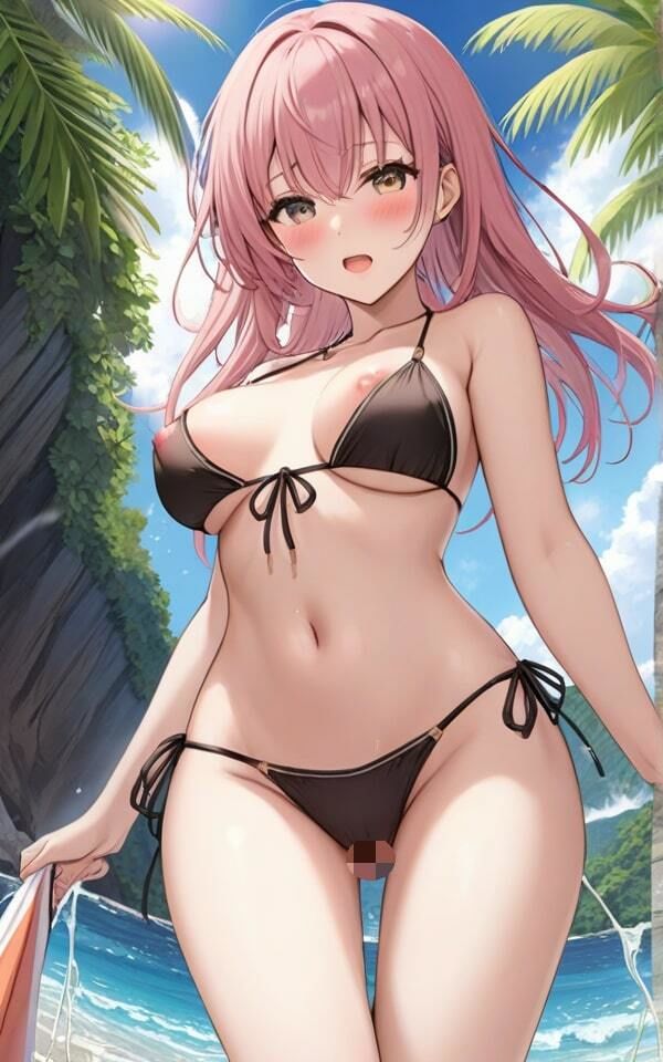 サンプル画像5:巨乳水着美女の誘惑！(火の小鳥) [d_381922]