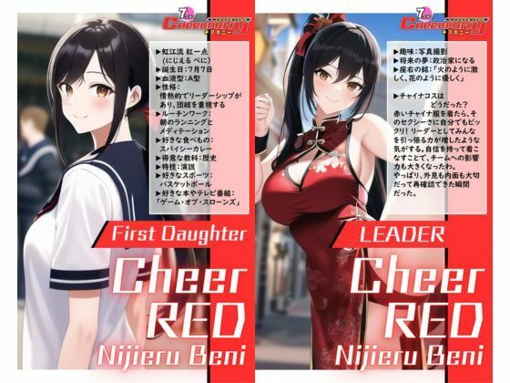 サンプル画像2:AI妄想美少女シリーズ-41【7つ子のJK妄想美少女戦隊チアポニー 3】えちえち美脚チャイナガール編(AIヒロイン研究会) [d_382024]