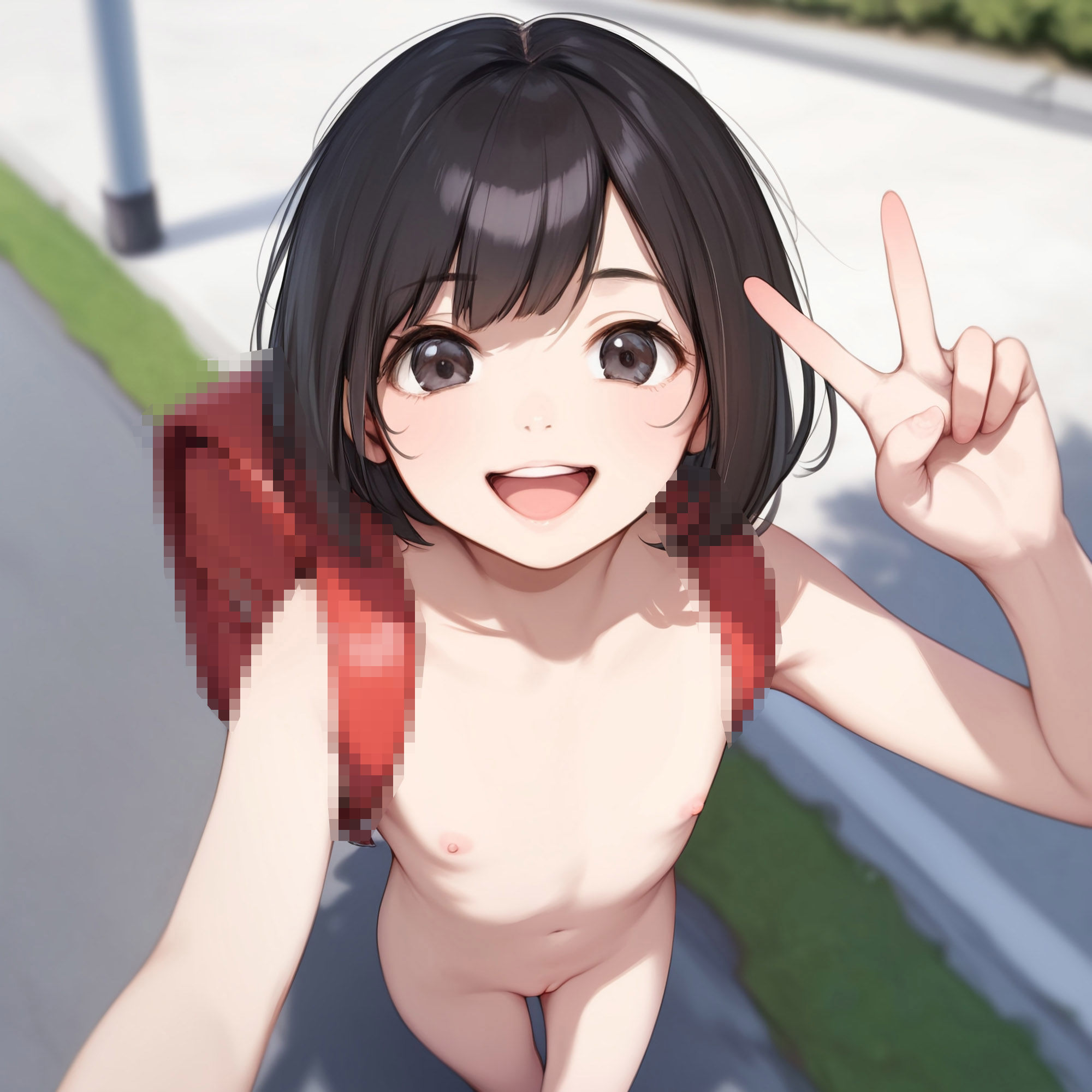 サンプル画像6:裸ラ○ドセルだらけの通学路(ジャングルジム) [d_382135]