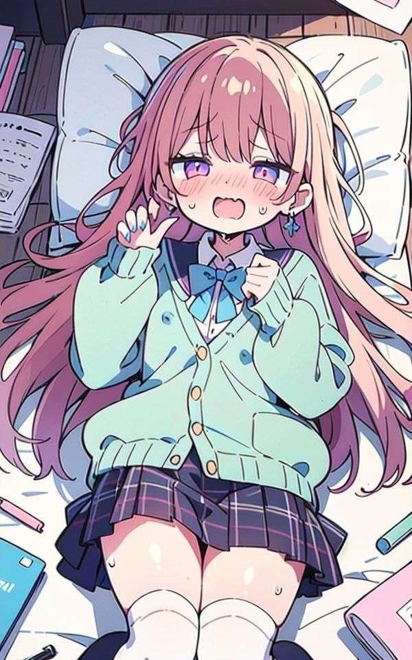 女子校生とえっちなお泊り会！のサンプル画像 6