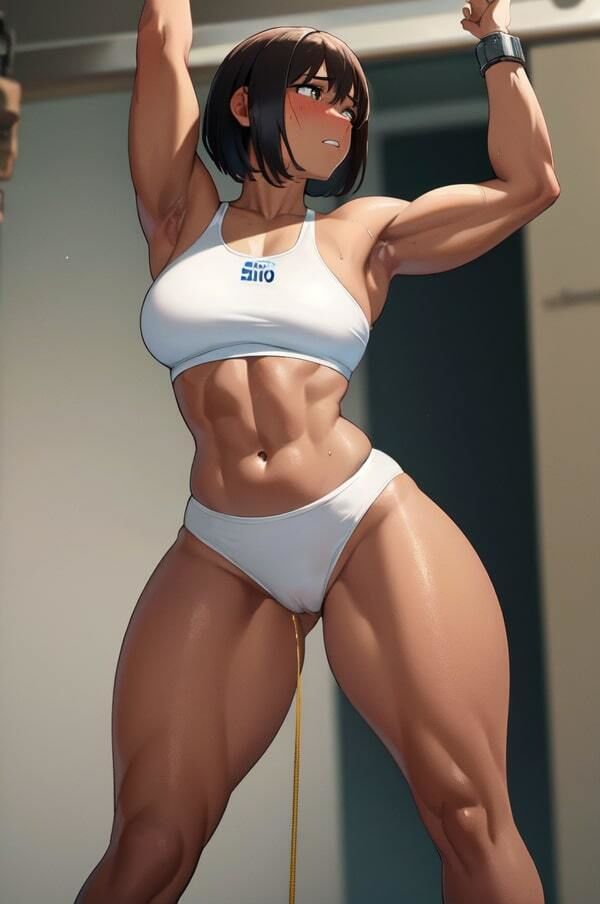 拘束調教されちゃう美人フィットネス女子たちのサンプル画像 6