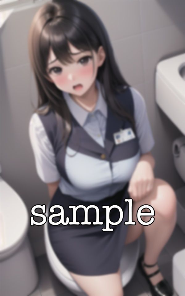 サンプル画像5:新卒の便所！経理で入った社員は謙虚な巨乳だった・・・新人22歳のFカップ社員のトイレ姿を覗く・・・(高級美女クラブ) [d_382366]