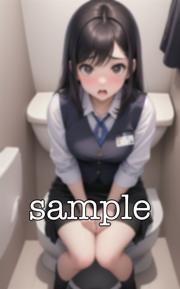 サンプル画像6:新卒の便所！経理で入った社員は謙虚な巨乳だった・・・新人22歳のFカップ社員のトイレ姿を覗く・・・(高級美女クラブ) [d_382366]