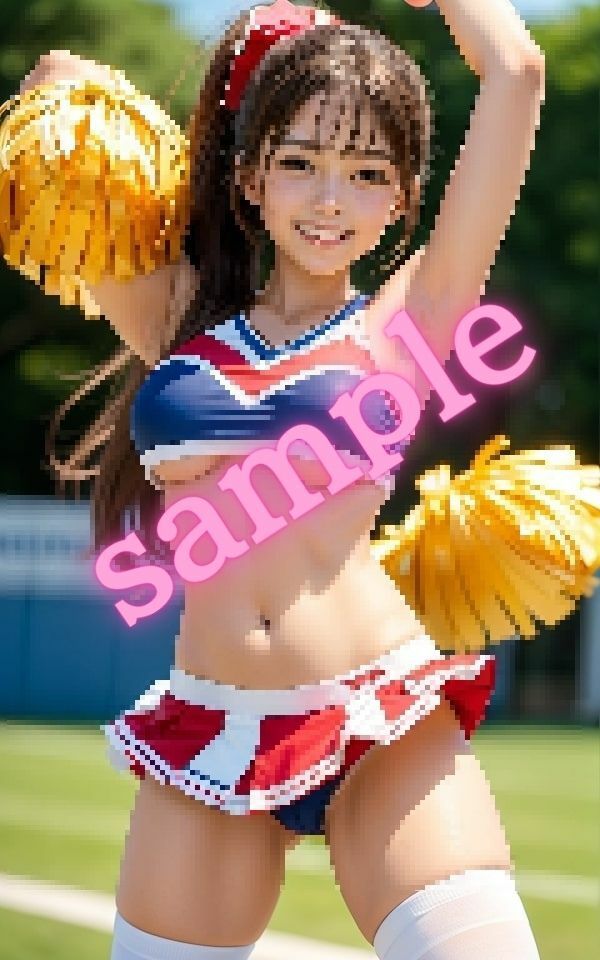 サンプル画像2:僕の彼女はエッチなチアリーダー(AI部) [d_382396]