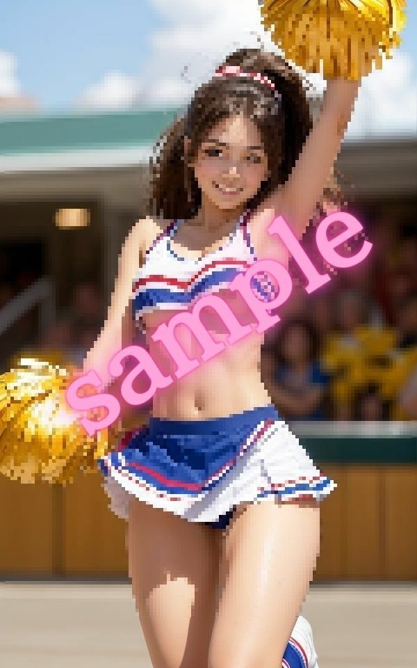 サンプル画像3:おっぱいが見えそうなチアガール美女の厳選画像集(エロエロ天国) [d_382400]