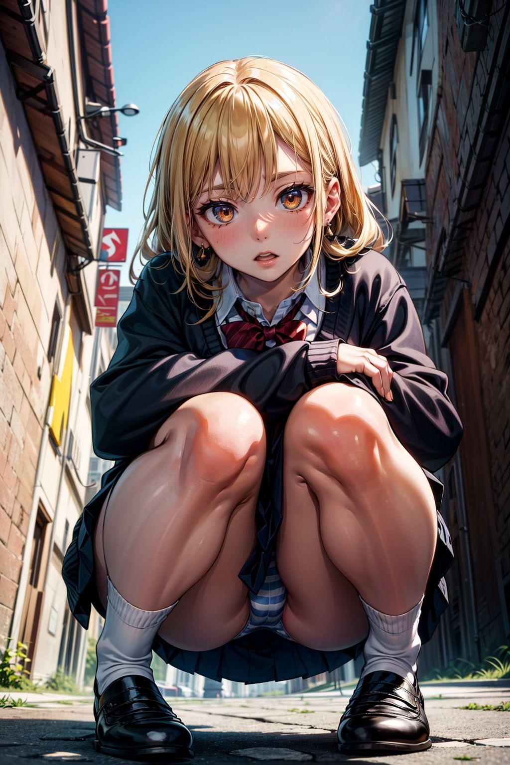 サンプル画像1:見せてくれる 前編(緑色のおいなりさん) [d_382438]