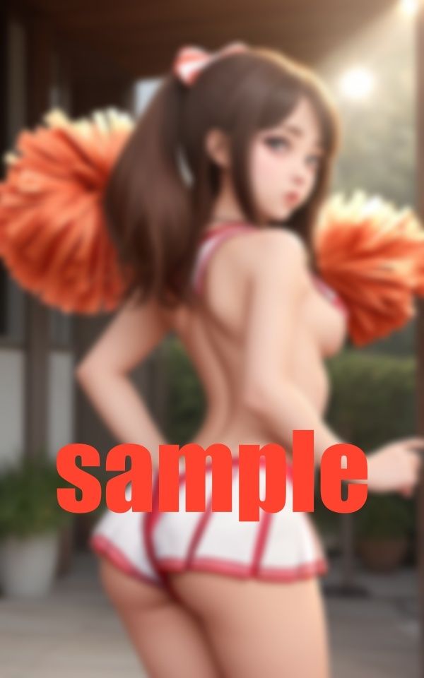 サンプル画像2:お触り禁止チアガールと着衣(717) [d_382439]