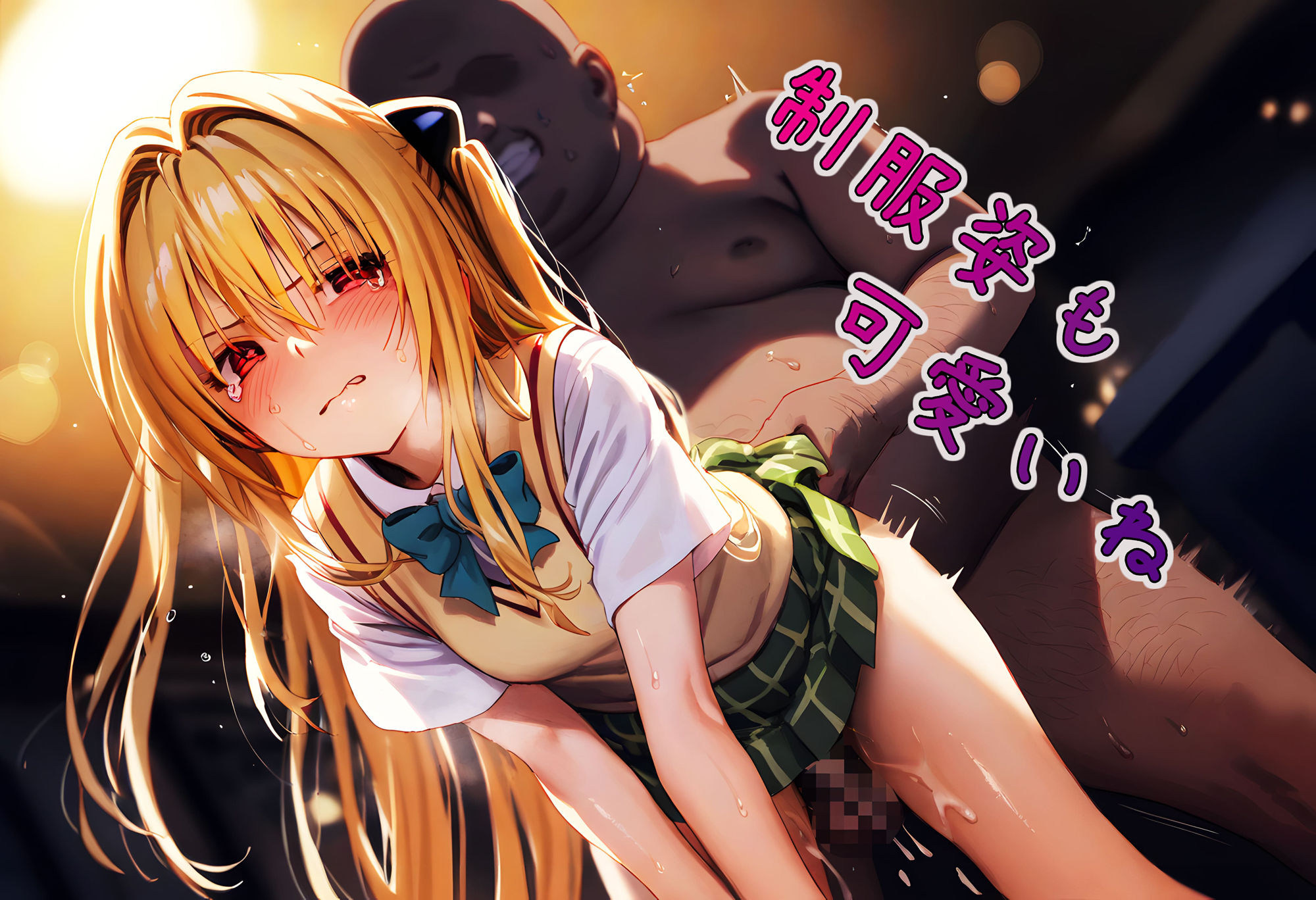 サンプル画像4:美少女捕獲 -ヤミ-(AIおじさん) [d_382460]