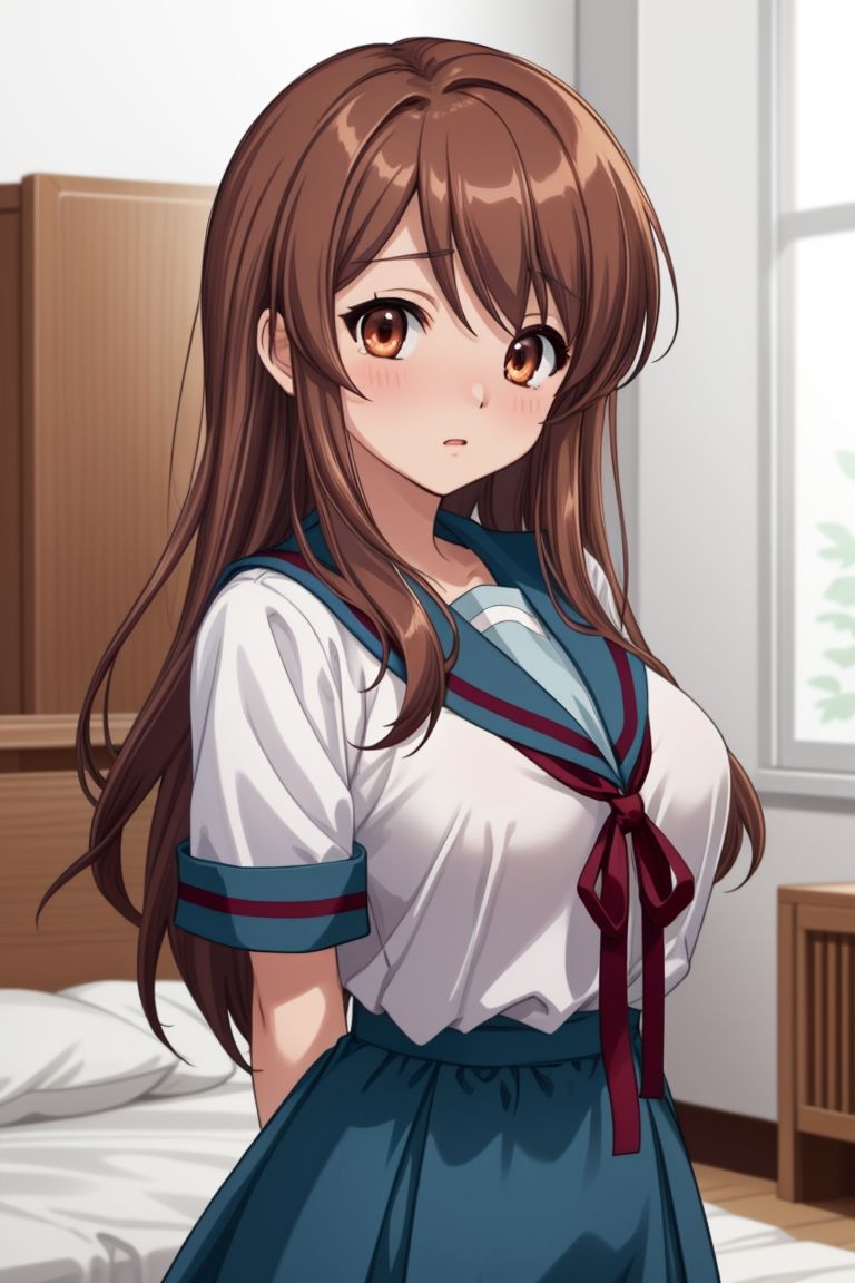 サンプル画像1:涼◯ハルヒの憂鬱 朝◯奈みくる エロCG集(OhMeDo) [d_382501]