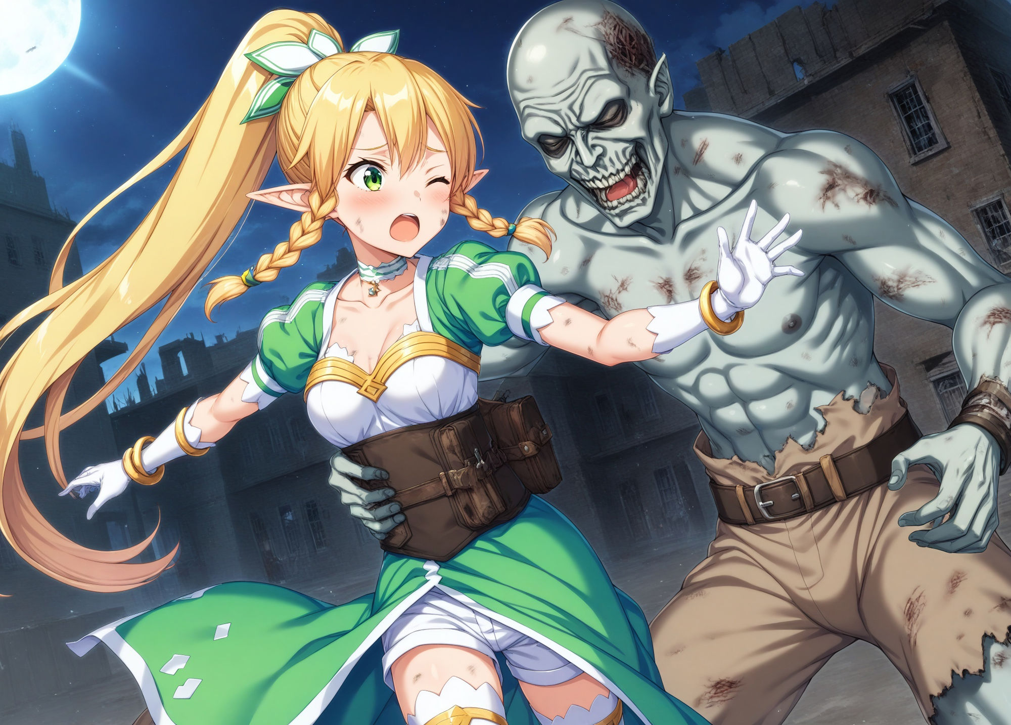 サンプル画像3:敗北したヒロイン達 vol.3 アダルトホラーVRゲーム(絵心あいのAI生成アトリエ) [d_382539]