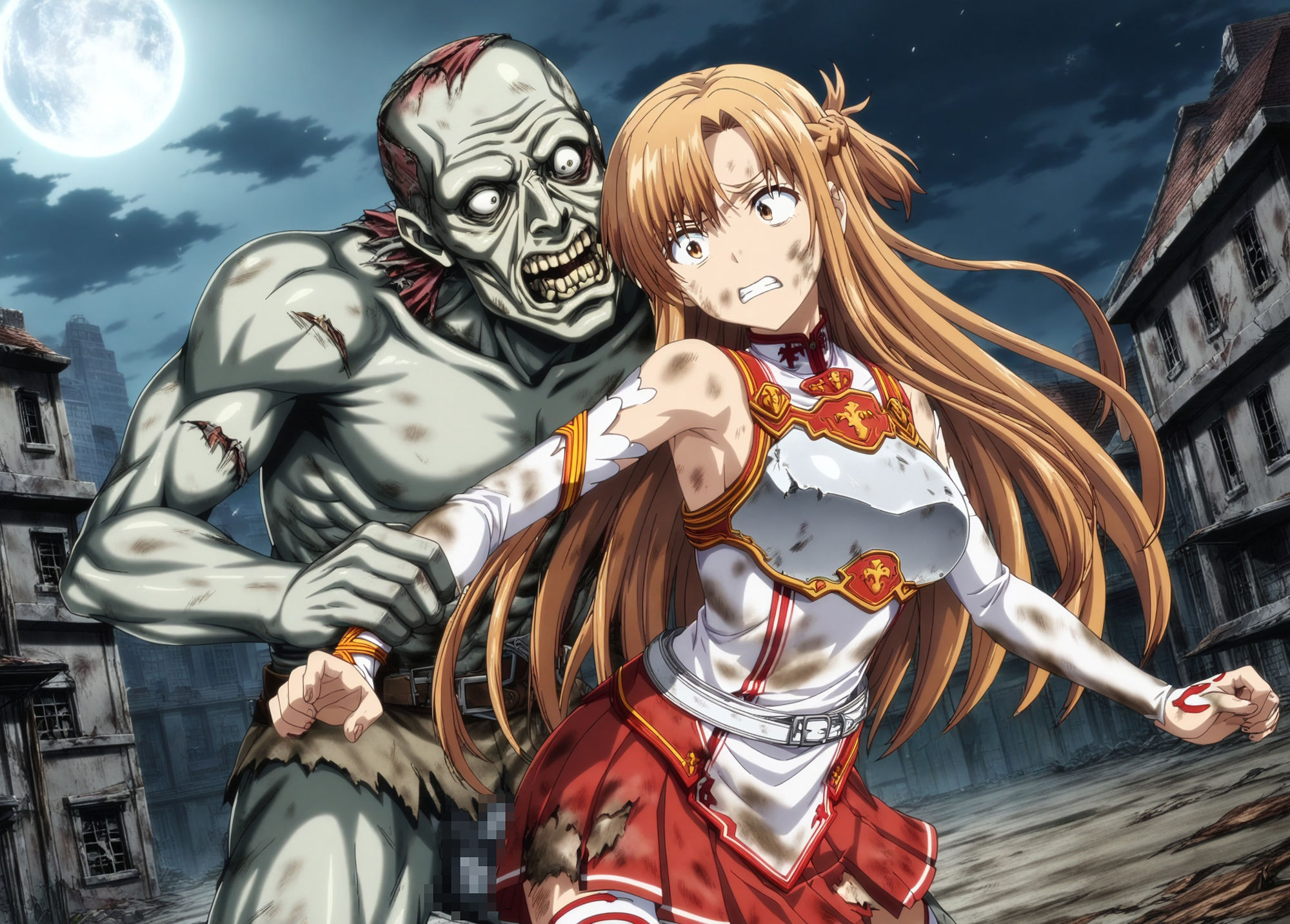 サンプル画像5:敗北したヒロイン達 vol.3 アダルトホラーVRゲーム(絵心あいのAI生成アトリエ) [d_382539]