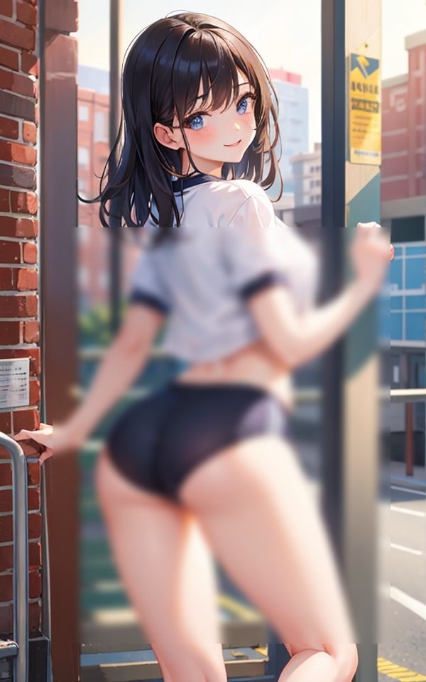 サンプル画像1:ブルマで来ちゃった 〜なんだかエッチだね〜(AI美女工房) [d_382730]