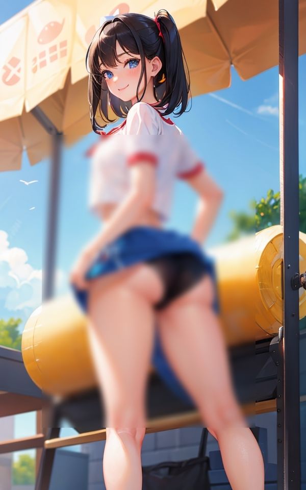 サンプル画像2:ブルマで来ちゃった 〜なんだかエッチだね〜(AI美女工房) [d_382730]