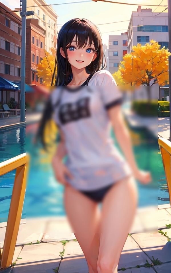 サンプル画像3:ブルマで来ちゃった 〜なんだかエッチだね〜(AI美女工房) [d_382730]