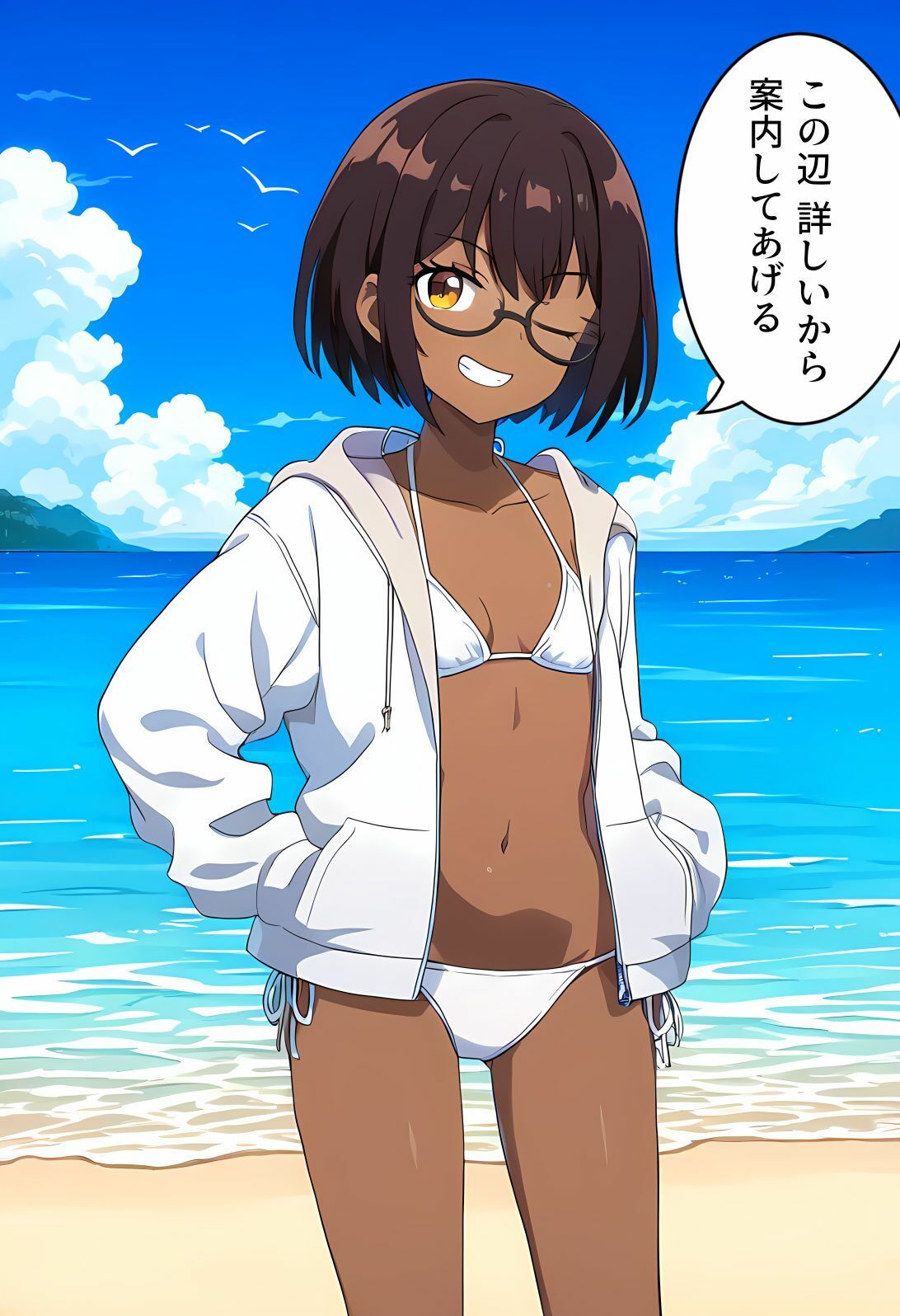 サンプル画像1:優等生はエッチ勉強中(褐色眼鏡工房) [d_382769]