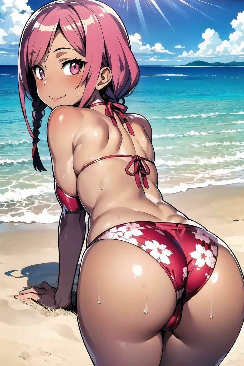 サンプル画像4:フェチ特化CG集Vol.3 ビキニ×巨乳(スタジオ神楽) [d_382846]