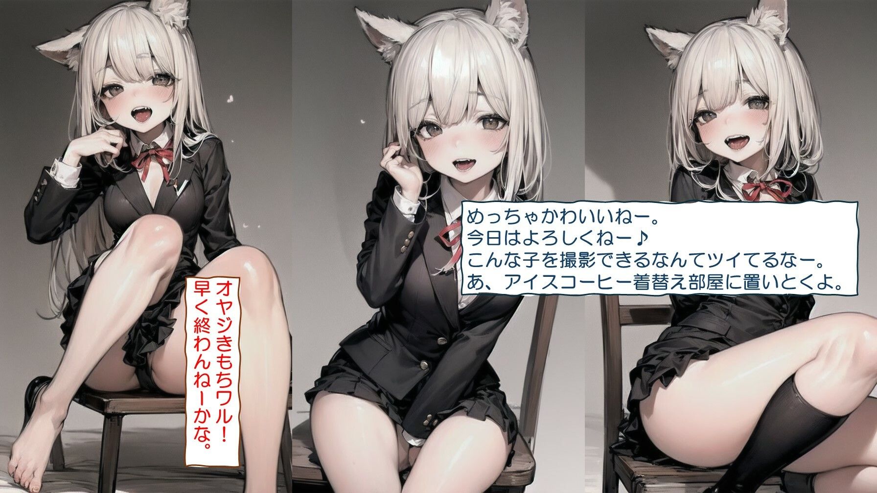 サンプル画像1:ケモ耳ちゃんのアルバイト(エロめがね猿) [d_382874]