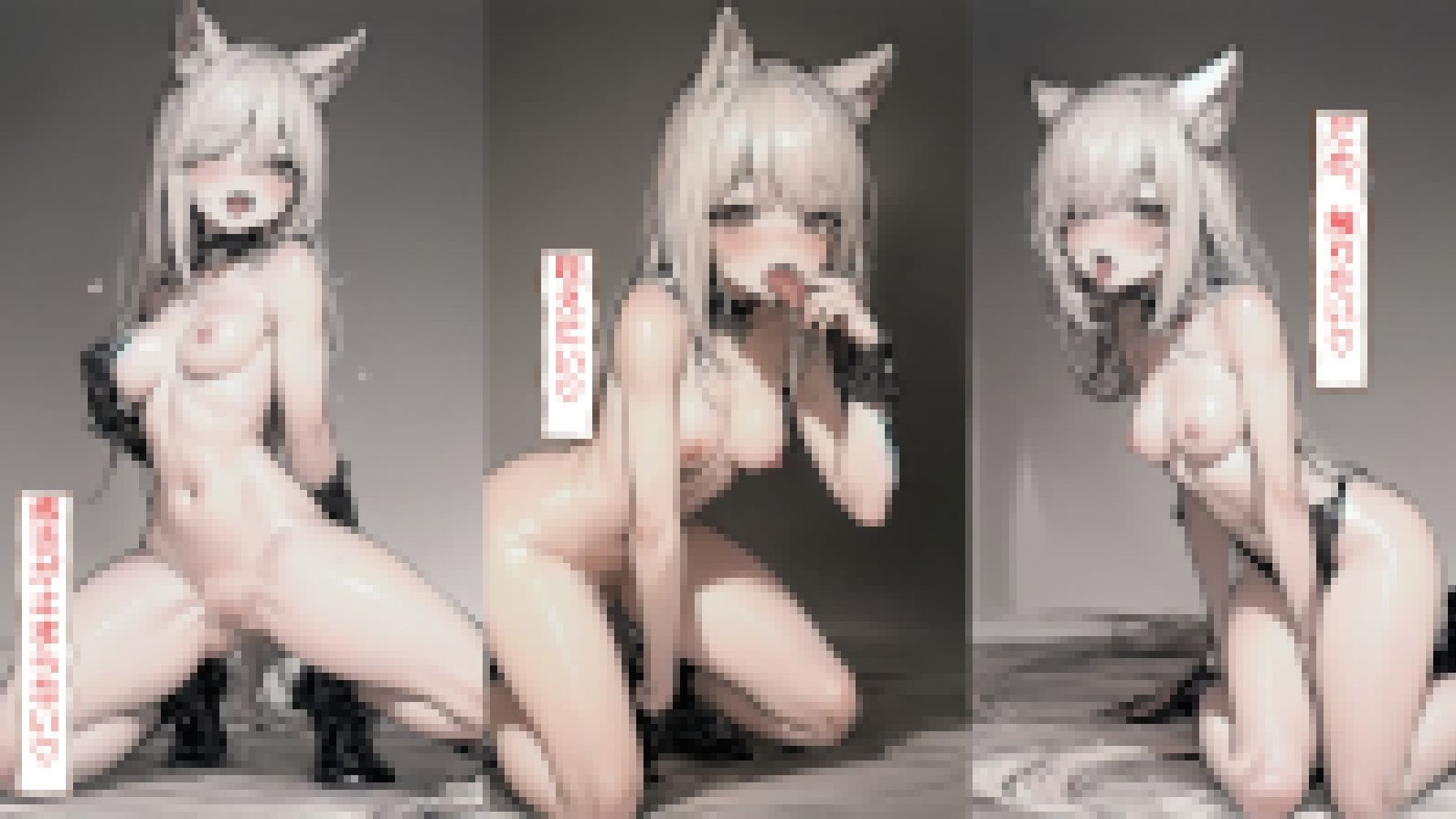 サンプル画像4:ケモ耳ちゃんのアルバイト(エロめがね猿) [d_382874]