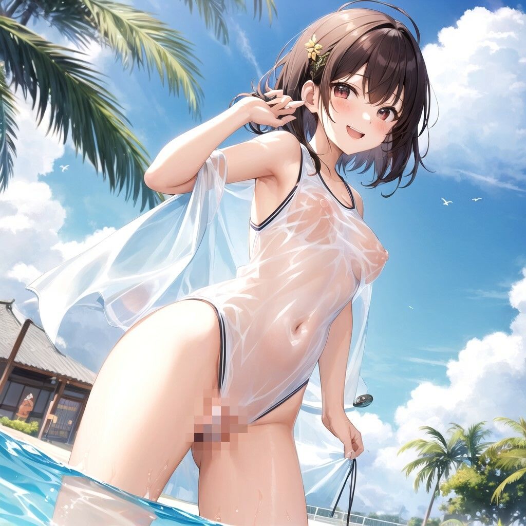 サンプル画像1:スケスケ水着僕だけが見える件(男の夢工房) [d_382876]