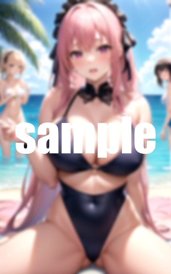 サンプル画像1:ギリギリビキニ美女集(淫乱の海) [d_383015]