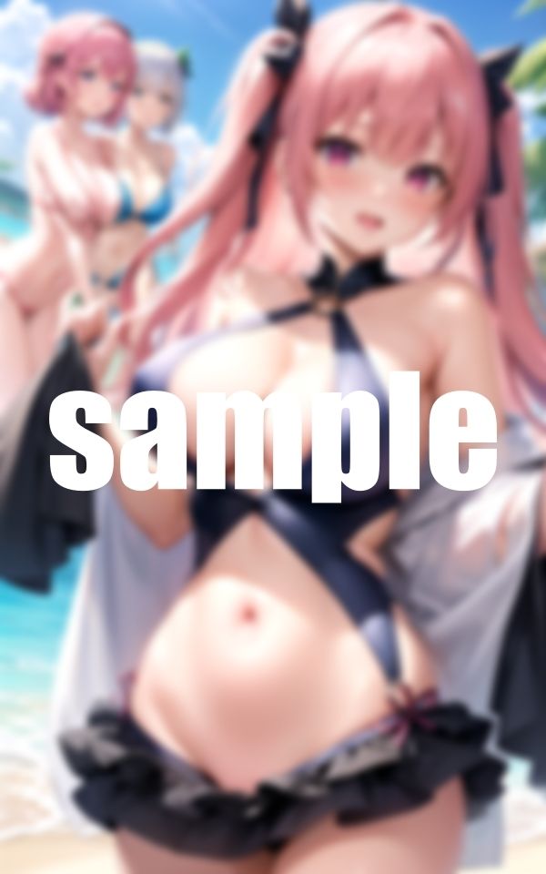 サンプル画像6:ギリギリビキニ美女集(淫乱の海) [d_383015]