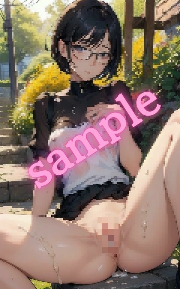 サンプル画像4:ゴム無しでいいよ【中出し大好きな眼鏡美女の写真集】(エロIAクラブ) [d_383071]