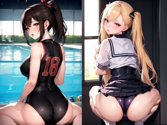 サンプル画像4:制服、水着、ぶるま 大きなお尻のえちえち撮影会(デザイア・ドリーマーズ) [d_383134]