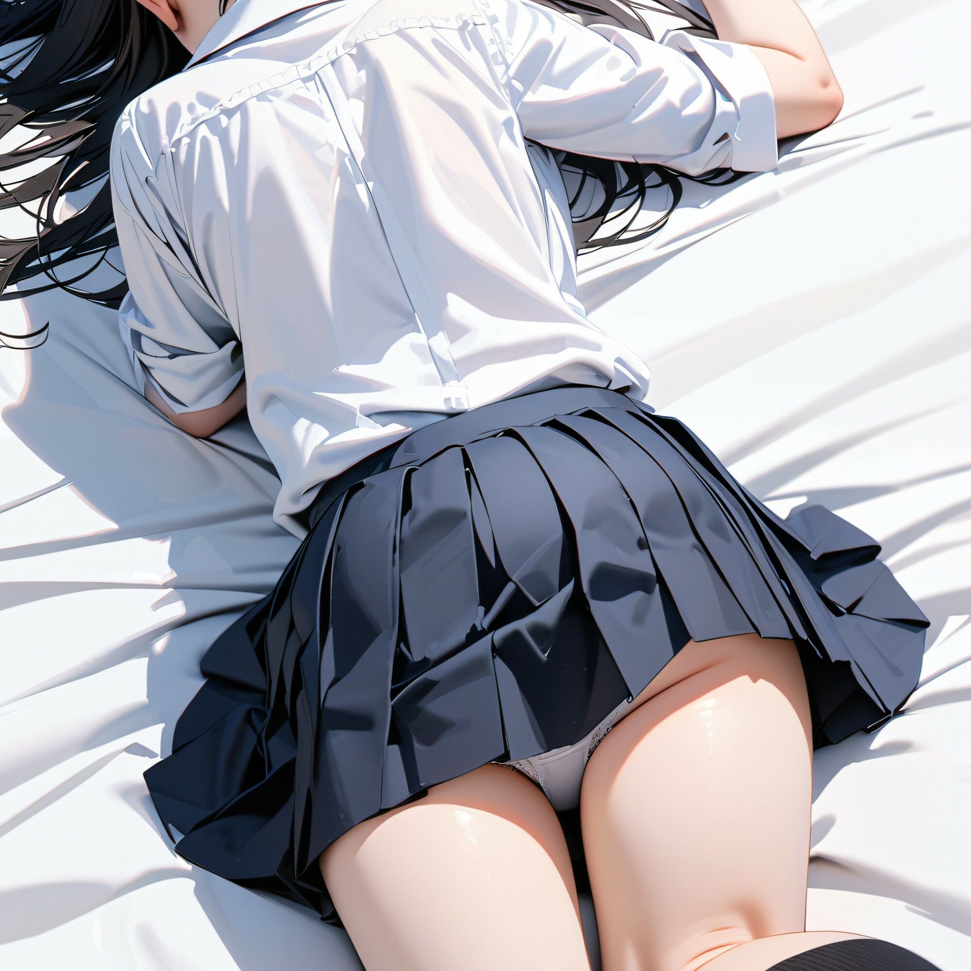 サンプル画像6:制服少女 【綿パンツ編】(電脳戯画) [d_383151]