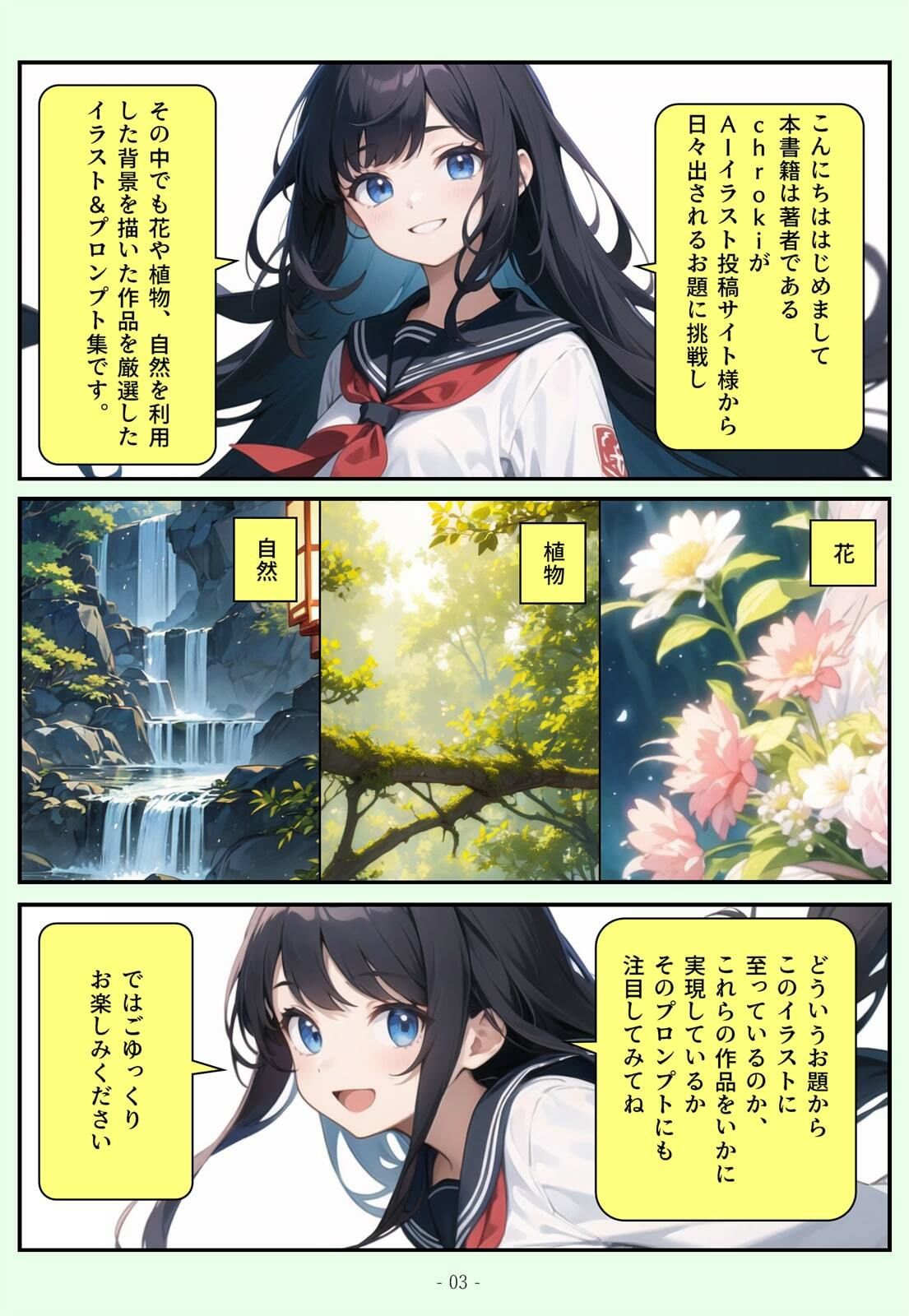 サンプル画像2:『flowers』 chroki AIイラスト＆プロンプト集 02(グッドプロンプト) [d_383157]