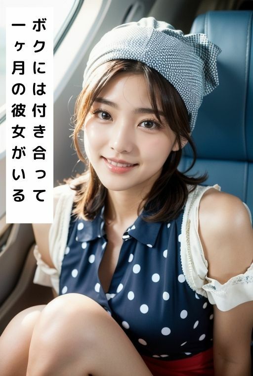 サンプル画像1:【露出狂】すぐに外でオッパイを出して慌てるボクを見て楽しむ彼女(桜/AIart) [d_383160]