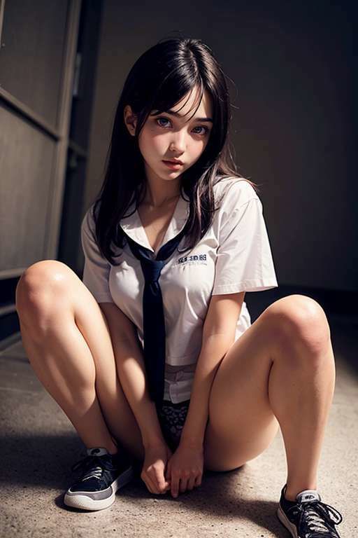 サンプル画像2:制服からチラ見え(フェチ探求所) [d_383164]