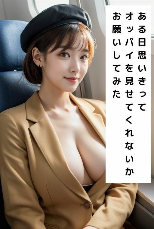サンプル画像5:国際線で働くCAにお願いしたらエッチな姿を見せてくれた(桜/AIart) [d_383174]