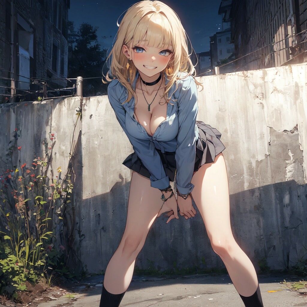 サンプル画像2:いつも挑発してくる金髪ギャルを犯してみた 02(AI friend) [d_383186]