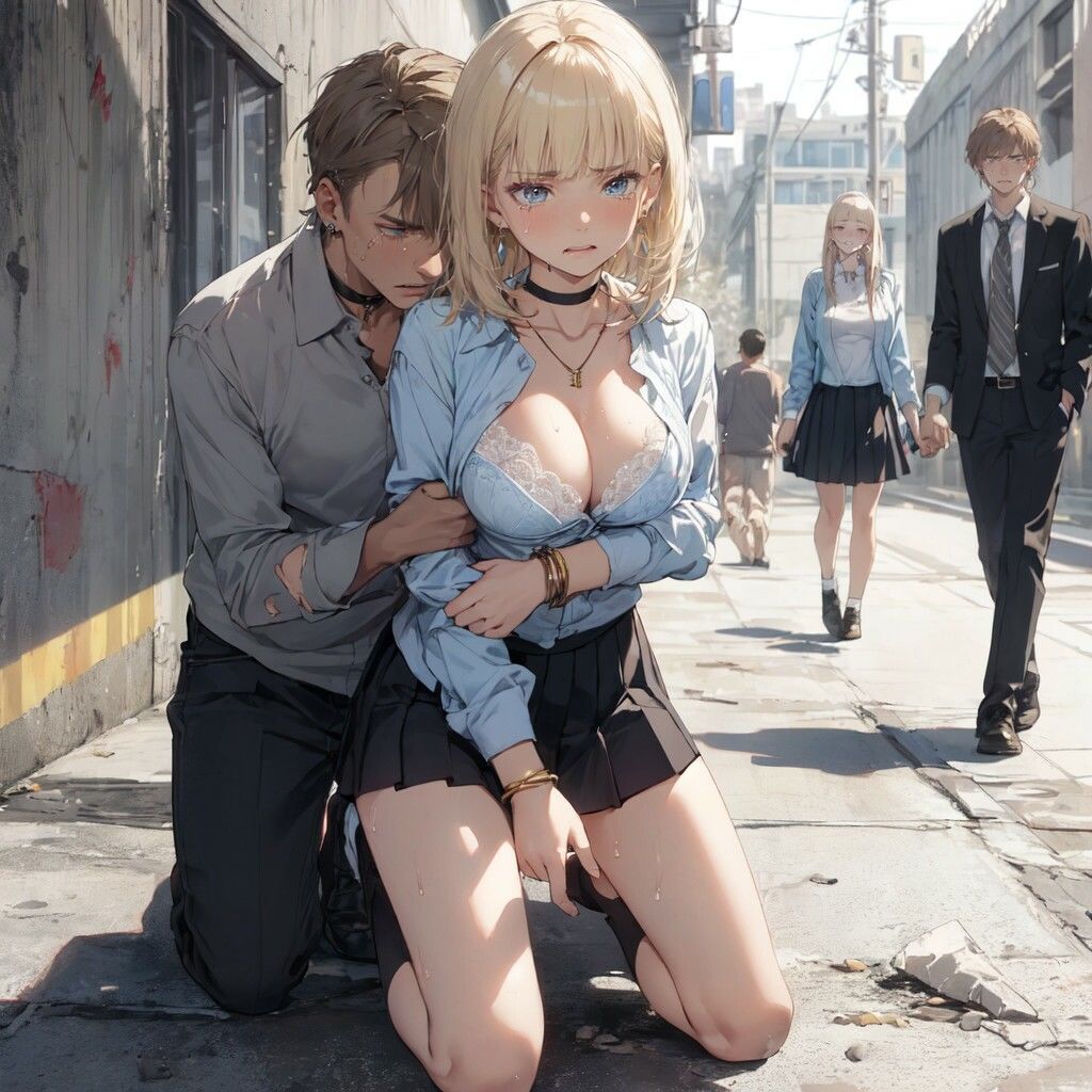 サンプル画像4:いつも挑発してくる金髪ギャルを犯してみた 02(AI friend) [d_383186]