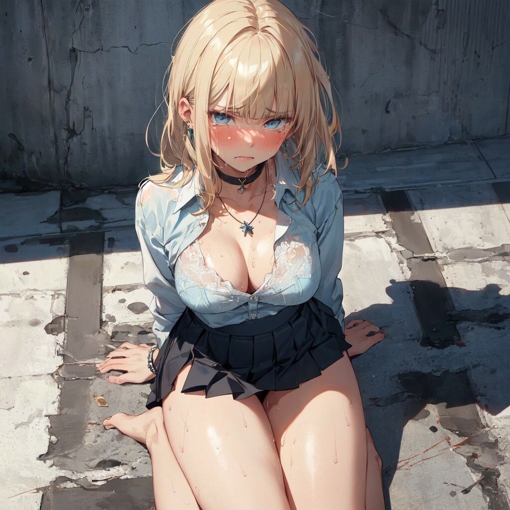 サンプル画像5:いつも挑発してくる金髪ギャルを犯してみた 02(AI friend) [d_383186]