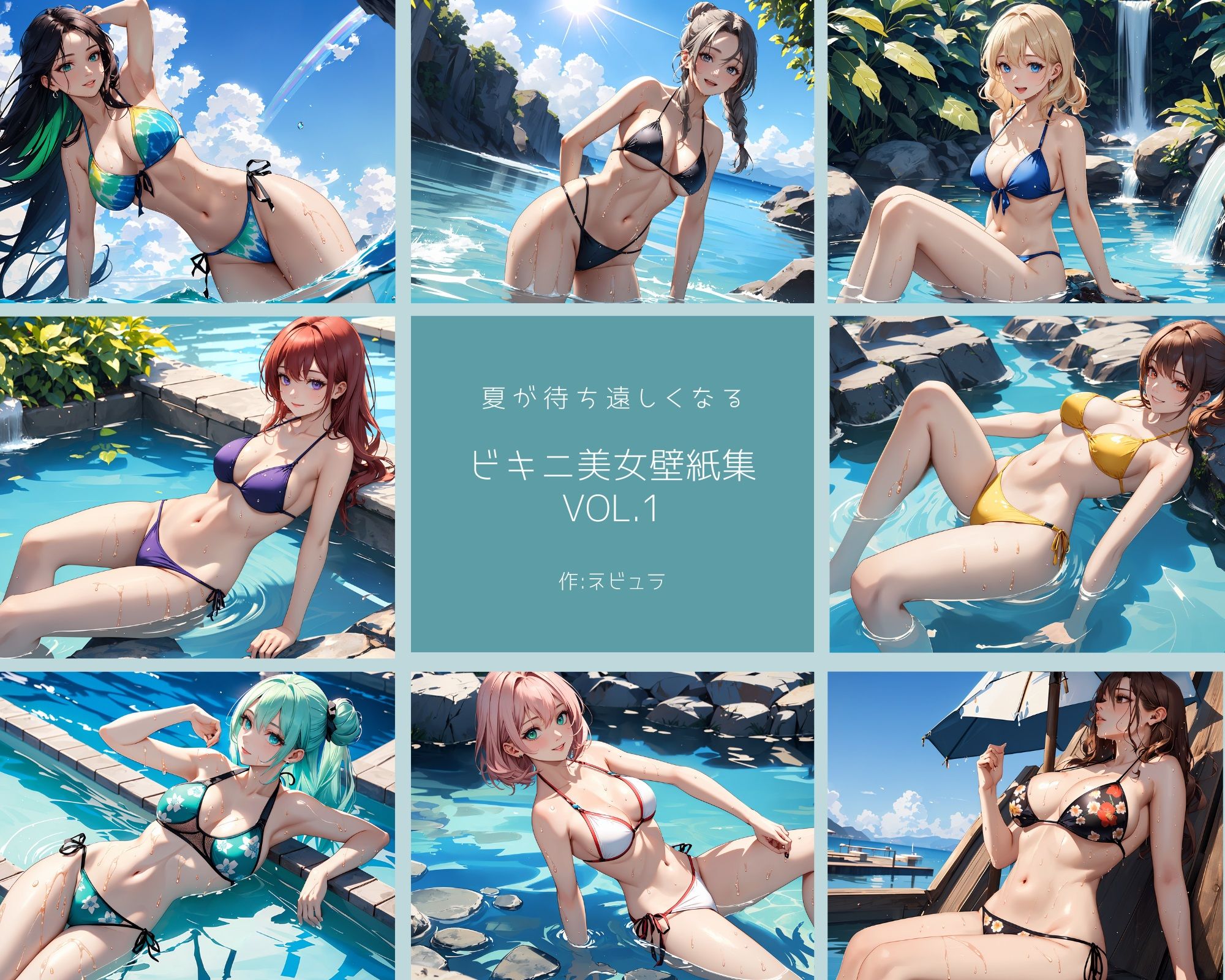 サンプル画像1:ビキニ美女壁紙集Vol.1(ネビュラの研究所) [d_383208]