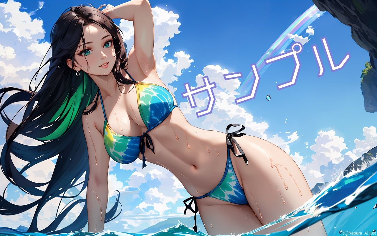 サンプル画像2:ビキニ美女壁紙集Vol.1(ネビュラの研究所) [d_383208]