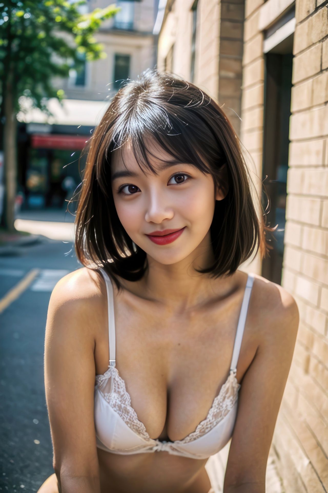 サンプル画像2:【高画質】いろんな女の子と街中露出デート(えーあい女の子) [d_383251]