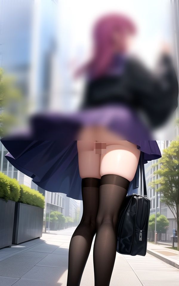 サンプル画像1:アニ女のプリプリのお尻—スケスケ，パンチラ，ノーパン—(妄想発射倶楽部) [d_383283]