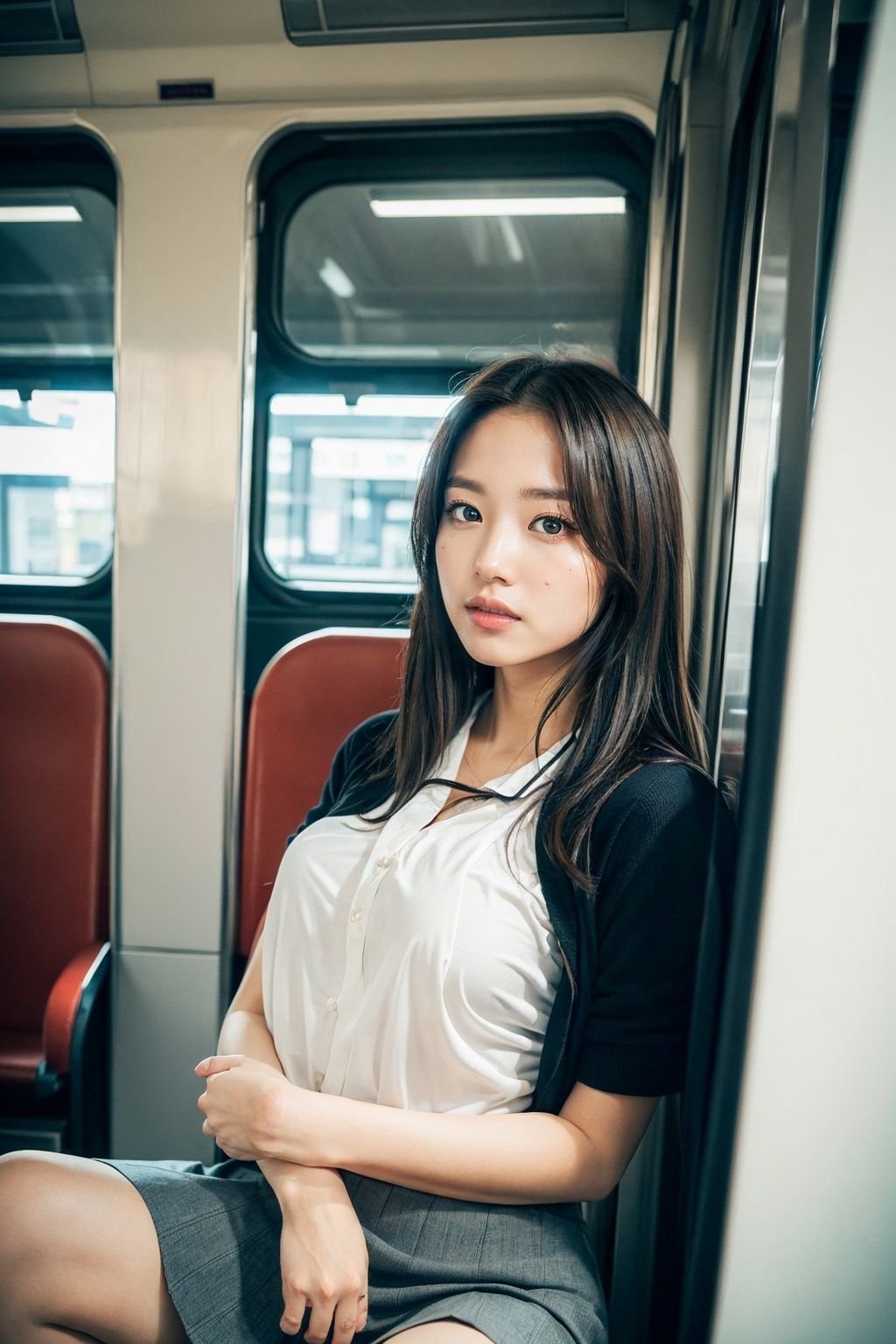 サンプル画像4:【PC用★高画質】電車の向かい席24(★マイナーフェチ★の殿堂) [d_383336]