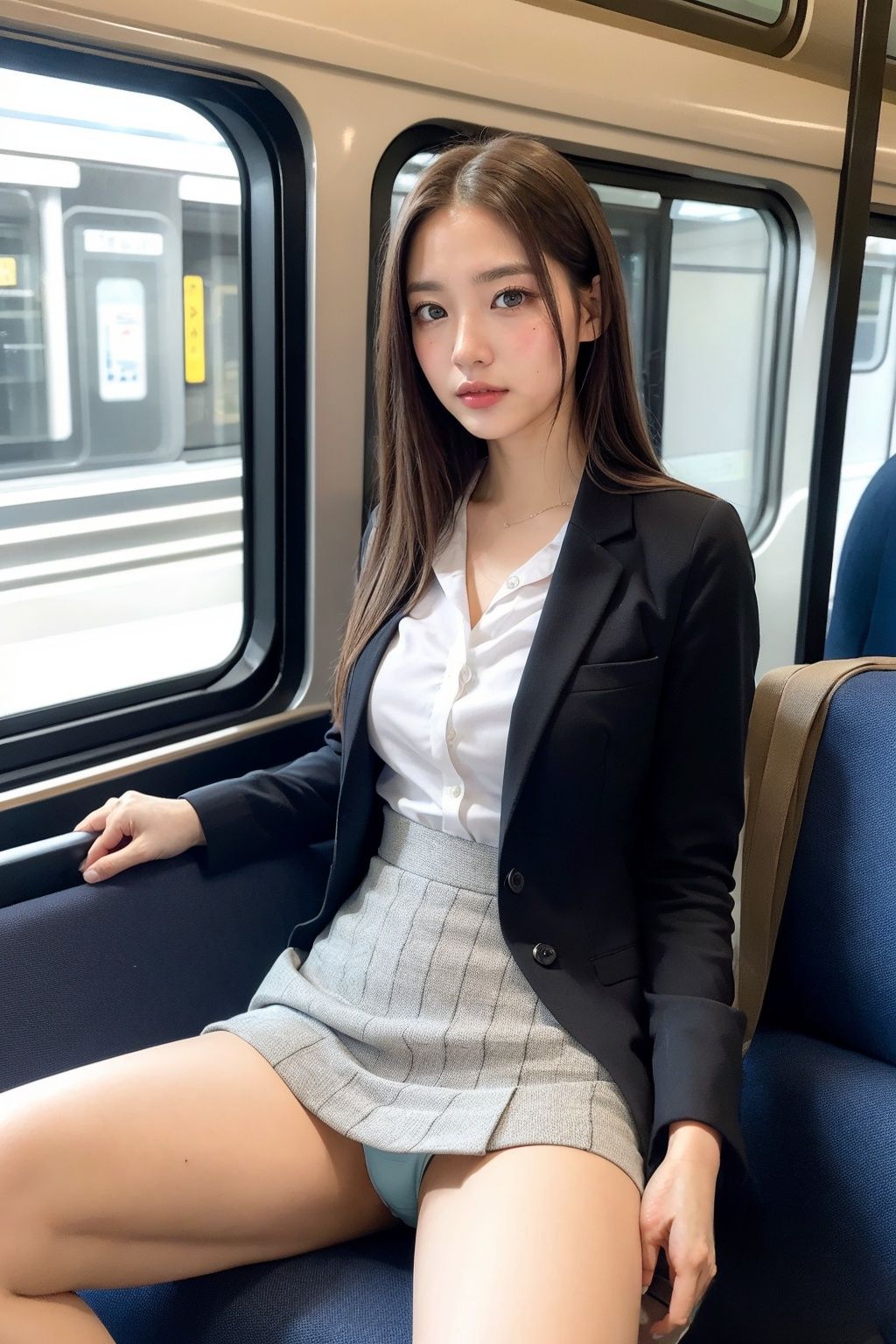 サンプル画像5:【PC用★高画質】電車の向かい席24(★マイナーフェチ★の殿堂) [d_383336]