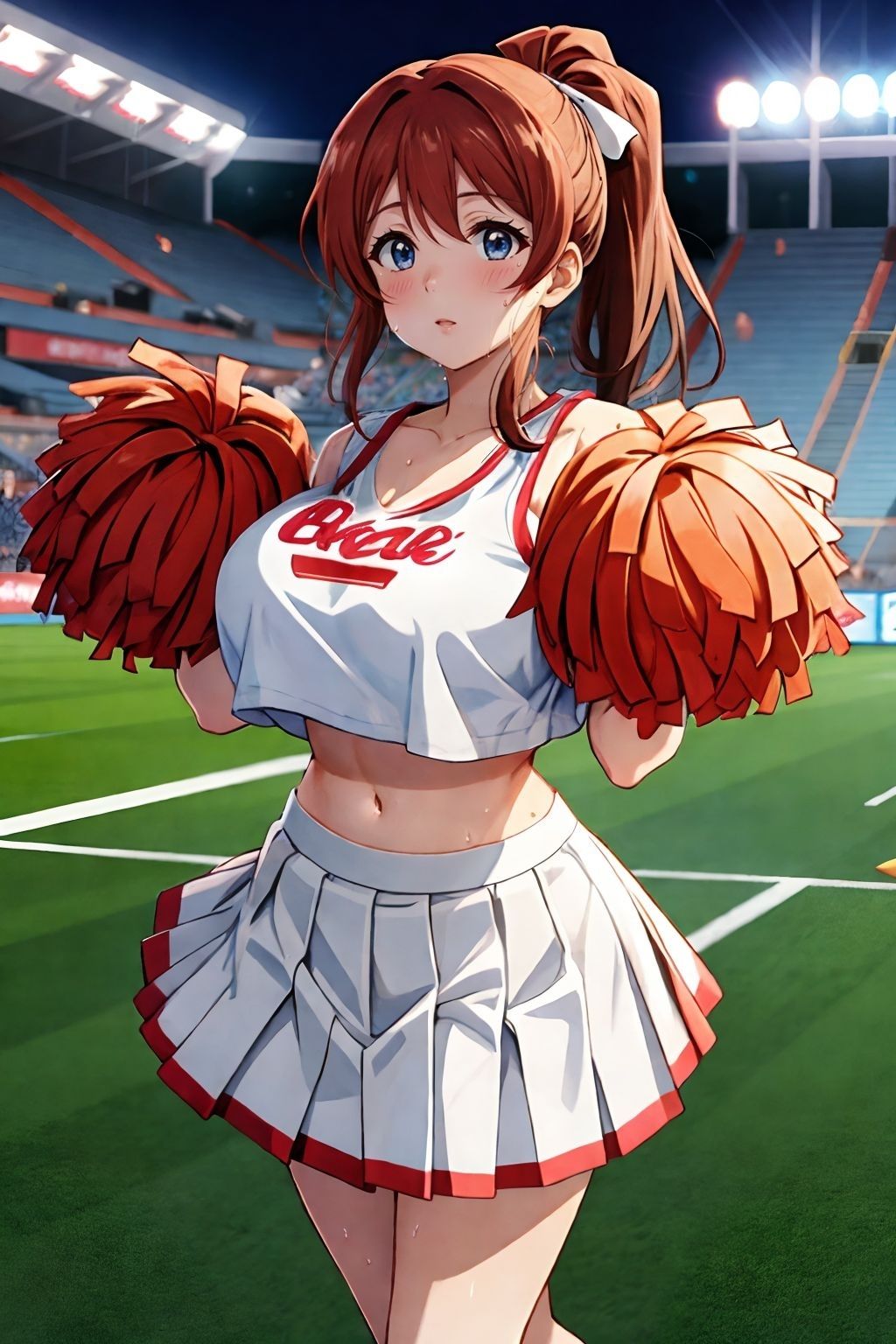 サンプル画像1:痴女巨乳チアから無限搾精される(黒わっさん) [d_383359]